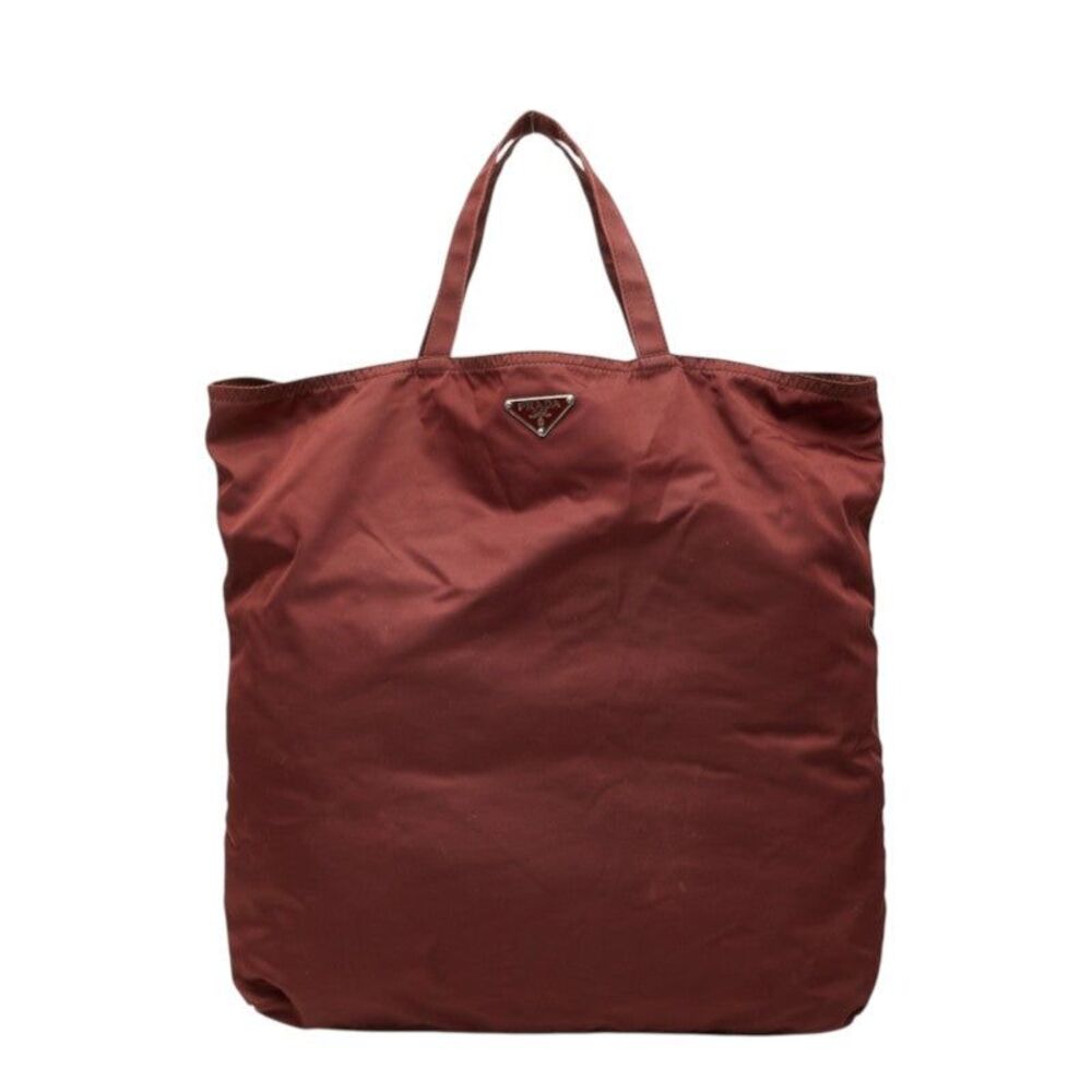 Prada Tessuto Triangle Logo Tote